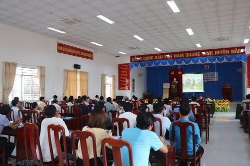Khai giảng lớp tập huấn công tác xây dựng đời sống văn hoá cơ sở và gia đình trên địa bàn thị xã Duyên Hải và huyện Duyên Hải năm 2022
