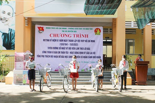 Thị đoàn Duyên Hải tổ chức Chương trình Mittinh kỷ niệm 81 năm ngày thành lập Đội TNTP Hồ Chí Minh (15/5/1941 – 15/5/2022) và Liên hoan Sổ nhật ký Đội viên làm theo lời Bác