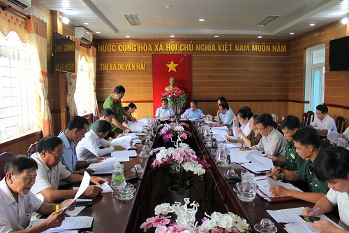 Ban Chỉ Đạo hoạt động “Tết Quân - Dân” thị xã Duyên Hải tổ chức họp triển khai nhiệm vụ lần 2