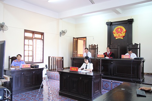 Tòa án Nhân dân thị xã Duyên Hải mở phiên tòa xét xử trực tuyến lần thứ hai